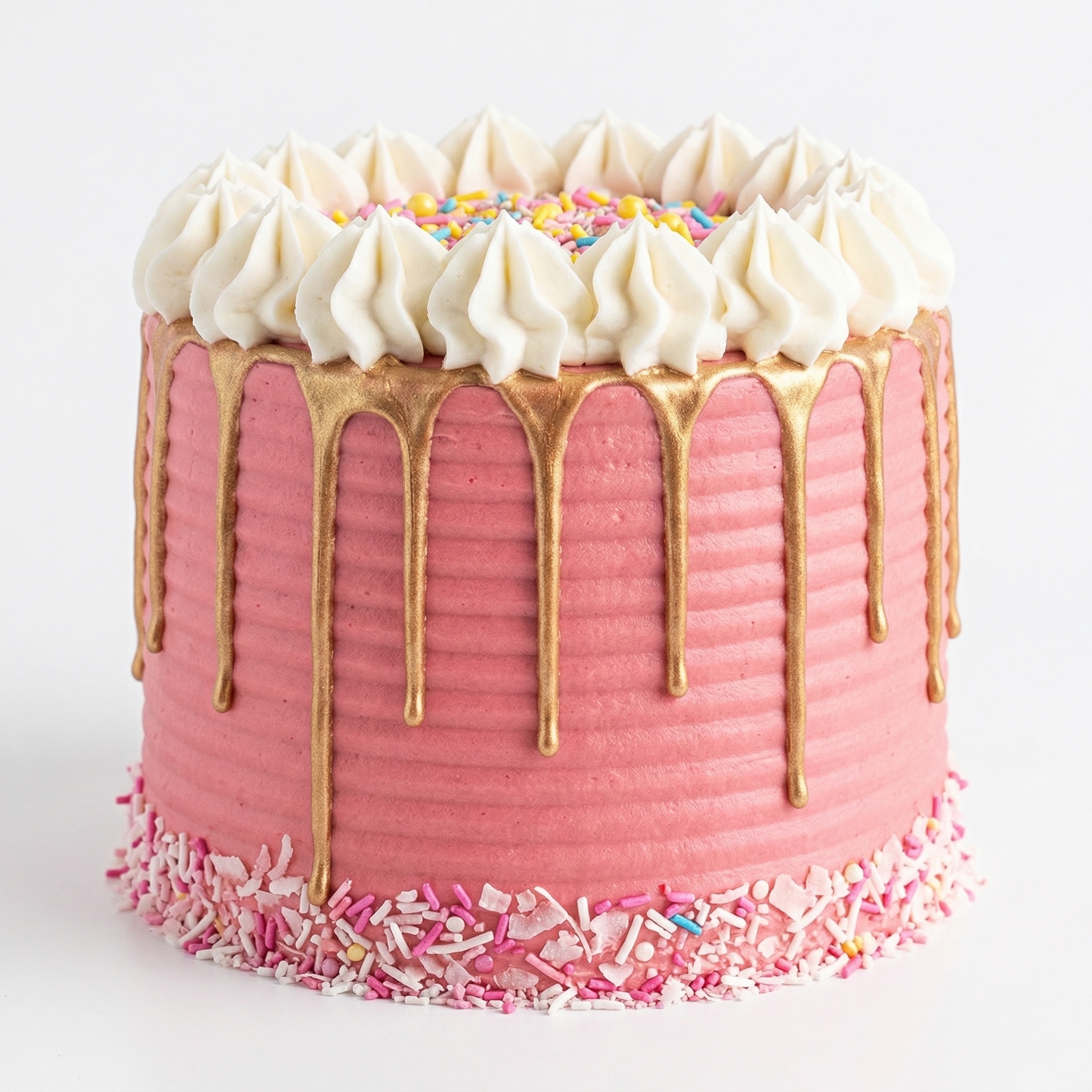 Beautiful pink celebration cake by Cake A Day Durban
